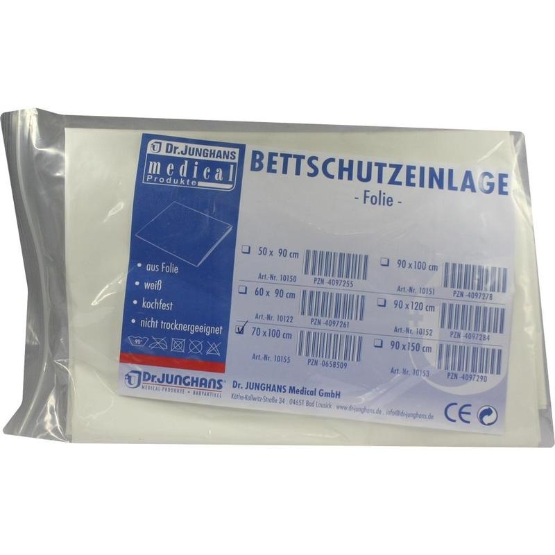 BETTSCHUTZEINLAGE Folie 70x100 cm weiß