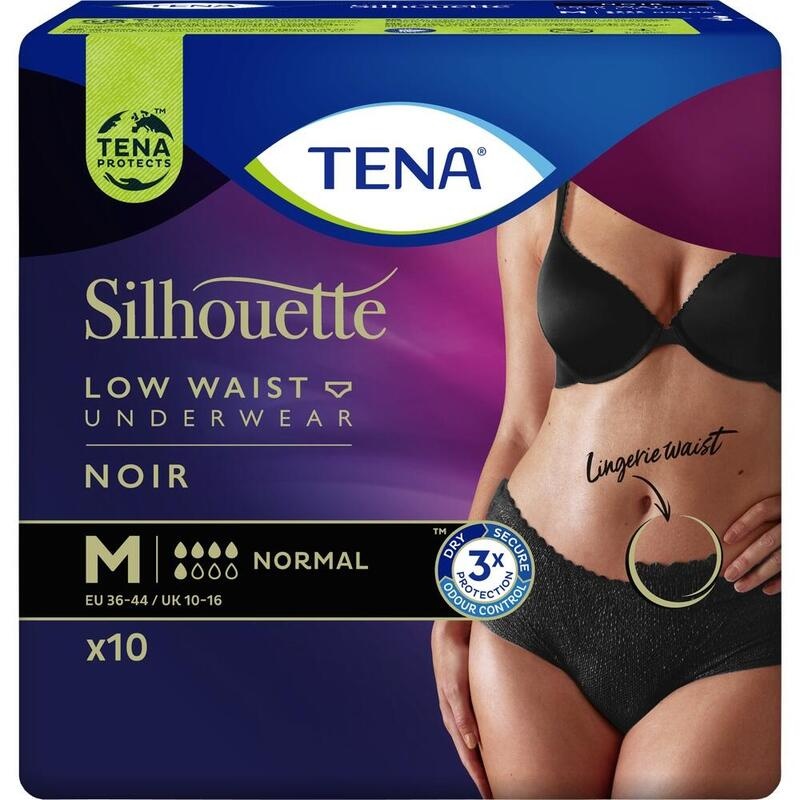 TENA SILHOUETTE normal M noir Inkontinenz Pants