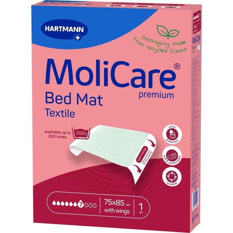 MOLICARE Premium Bed Mat Text.7 Tro.m.Flü.75x185cm