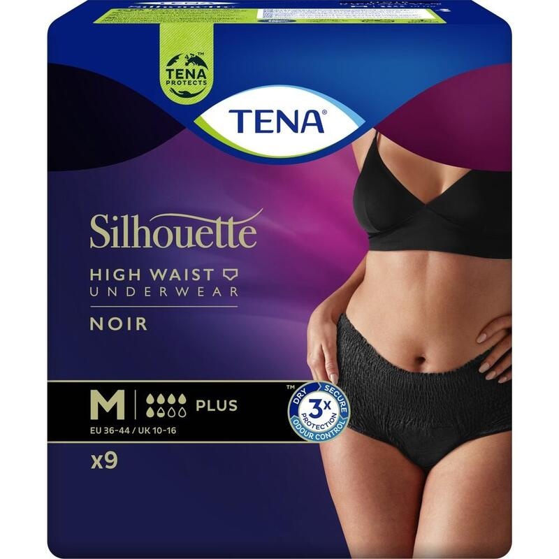 TENA SILHOUETTE plus M noir Inkontinenz Pants