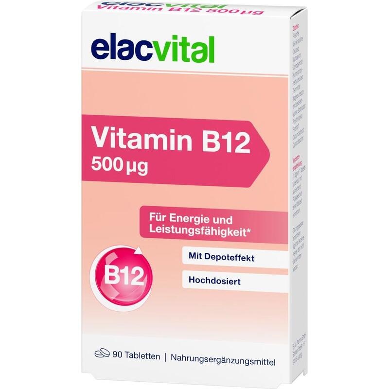 ELACVITAL Vitamin B12 500 μg Filmtabletten