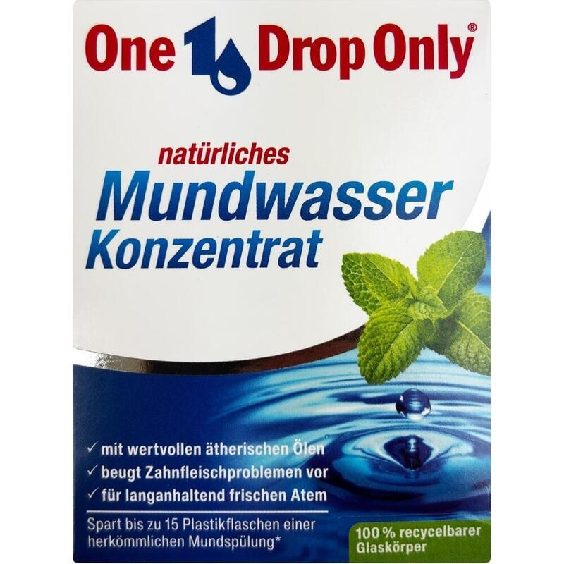 ONE DROP Only natürl.Mundwasser Konzentrat Minze